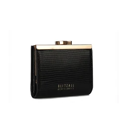 Women's High - Quality PU Leather Wallet - Scratch - Resistant and Durable Card Holder and Document Case (LB02178 - BLACK)