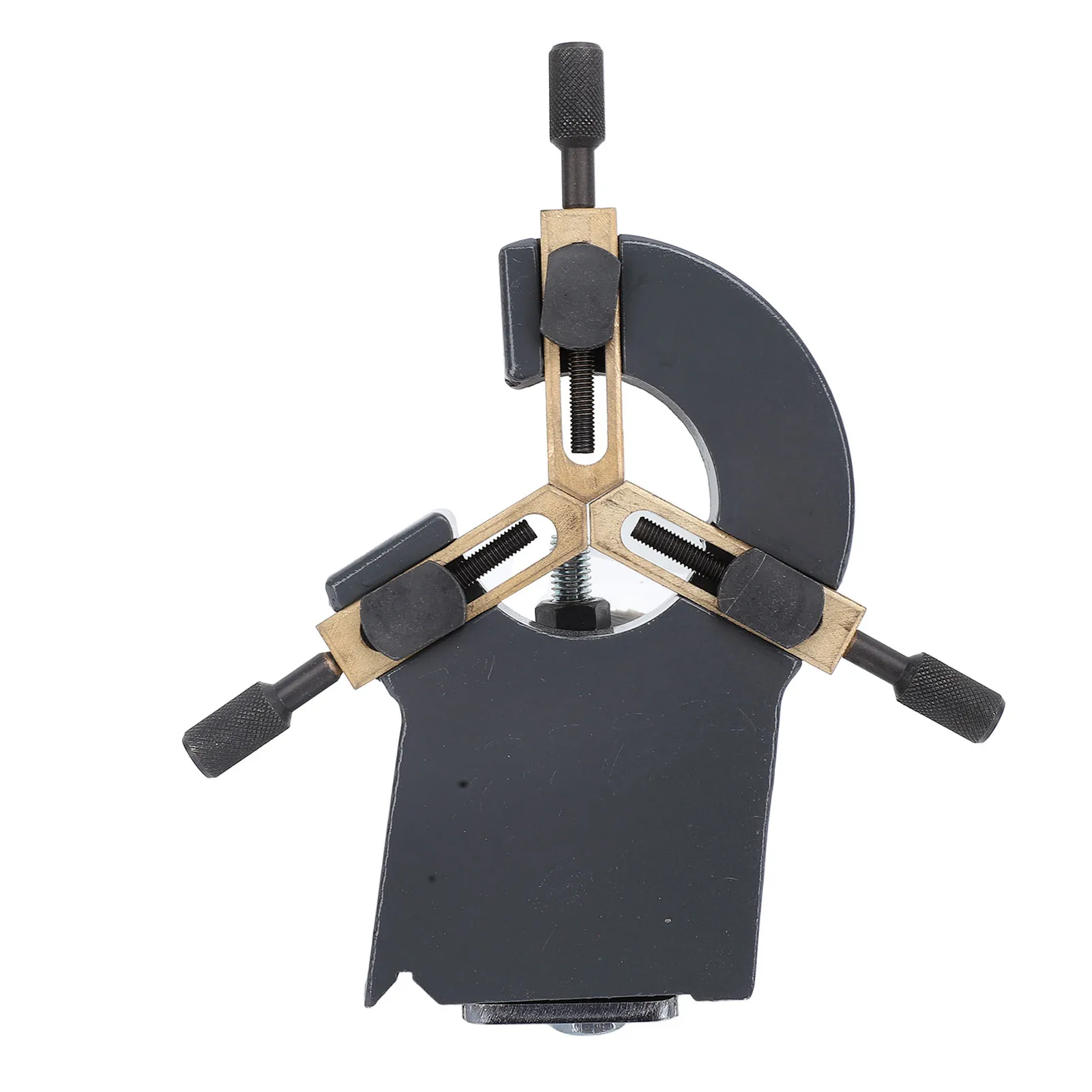 مخرطة تحويل خشبية معدنية صغيرة ثابتة، باللون الرما...