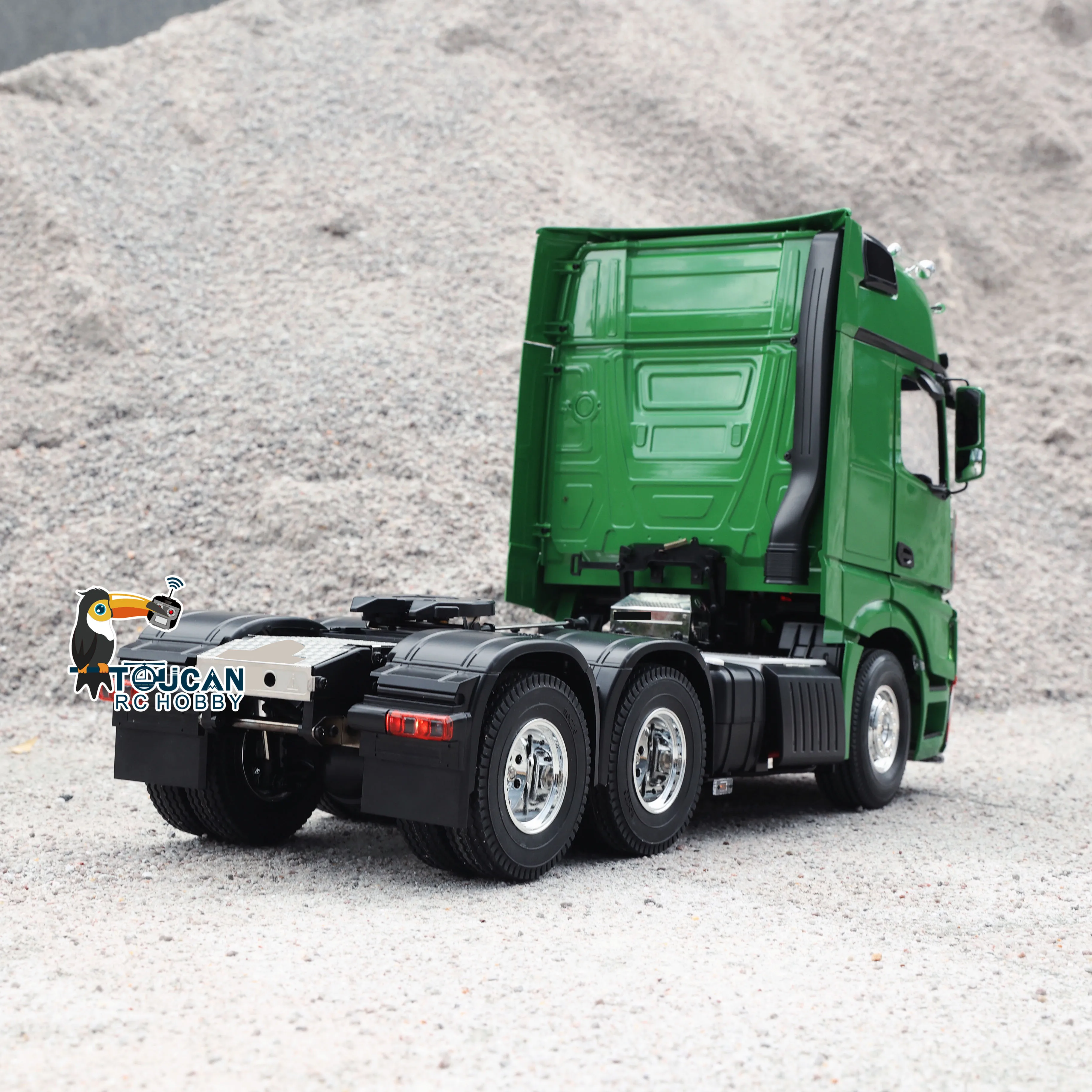 Customized 1/14 RC Tractor Truck 6x4 with Light Sound Set Remote Control Vehicle Painted Assembled Car Model Toys ToucanHobby 2