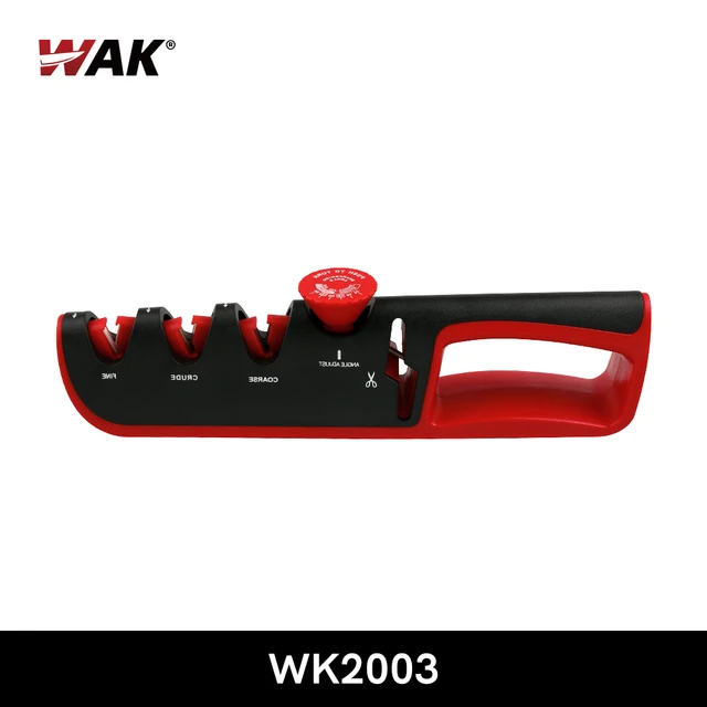 WAK Knife Sharpener 5 in 1 Adjustable Angle Black Red Kitchen Grinding Machine Professional Knife Scissors Sharpening Tools Knife sharpener
