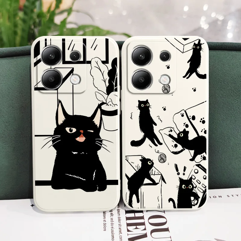 Naughty Cat Liquid Silicone Phone Case
