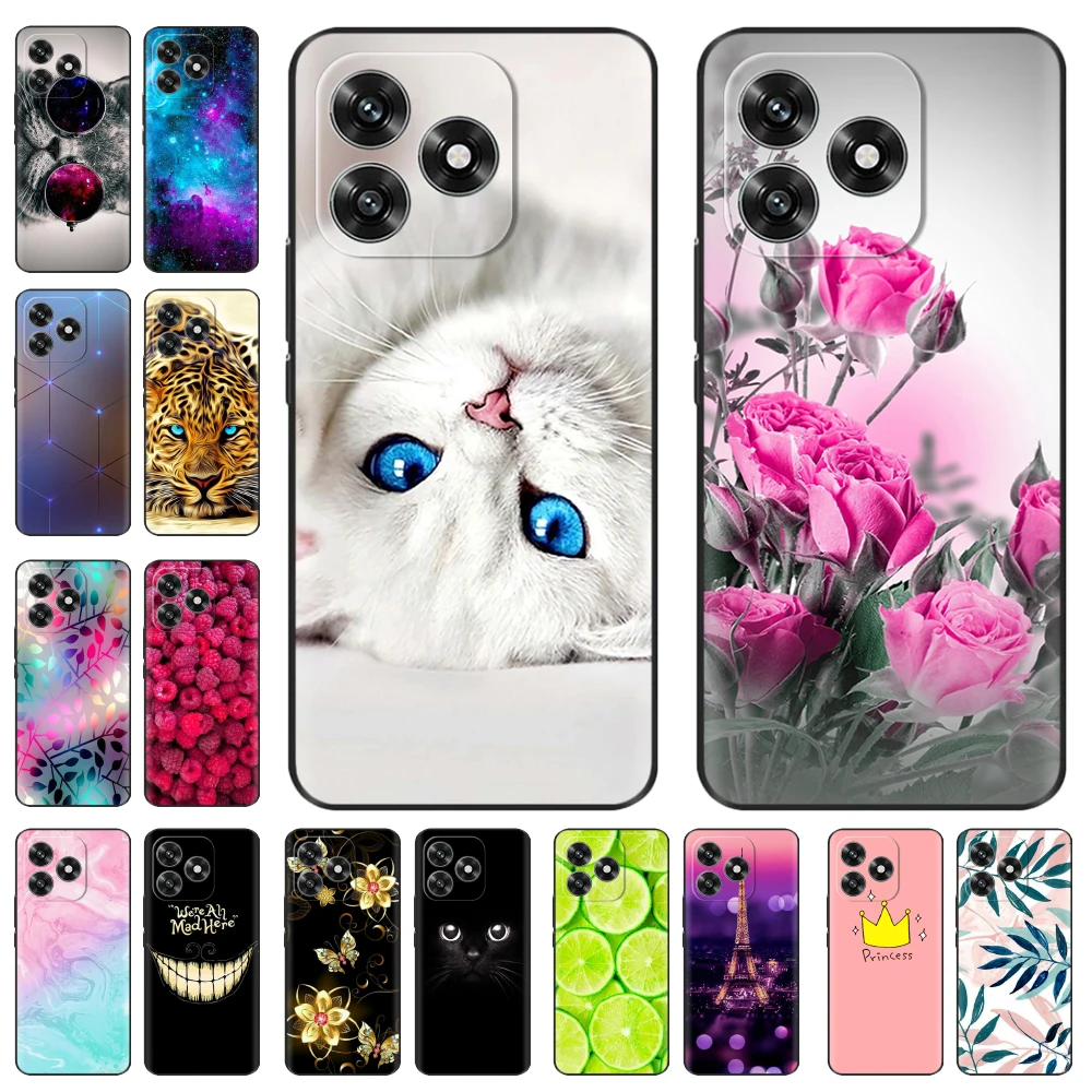 Black Silicone Shockproof Phone Case - Soft Back Cover and Protective Shell