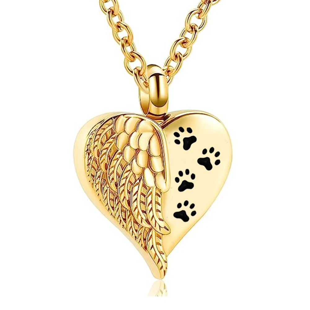 Jewelry Necklace for Heart-Shaped Angel Wing - PeticaDeals
