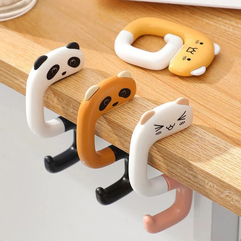 Description Picture 3 of itemPortable Plastic Bag Cute Animal Hook for Hanging Decorative Table Purse Bag Hooks Wall Storage Holder Handbag Hanger