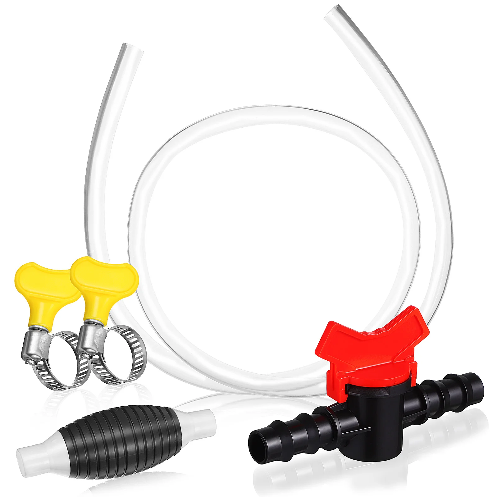 

1 Set Car Fuel Transfer Pump Gasoline Siphon Hose Siphon Hand Pump Portable Fuel Transfer Pump