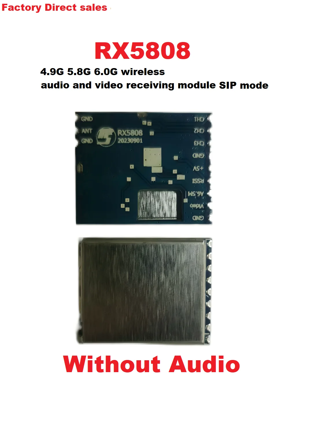 Module récepteur 5.8G RX5808 FPV audio vidéo sans fil