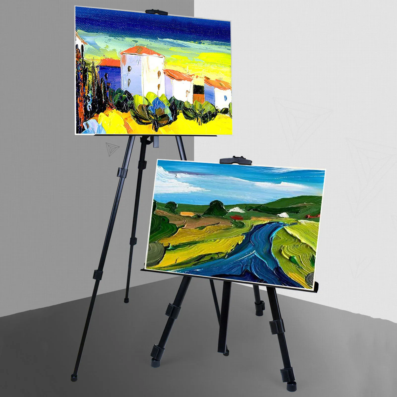 Tripod display easel stand art drawing easels painting art easel holder for photo frame boards wood board canvas posters sketch easel wooden easel wood table easel