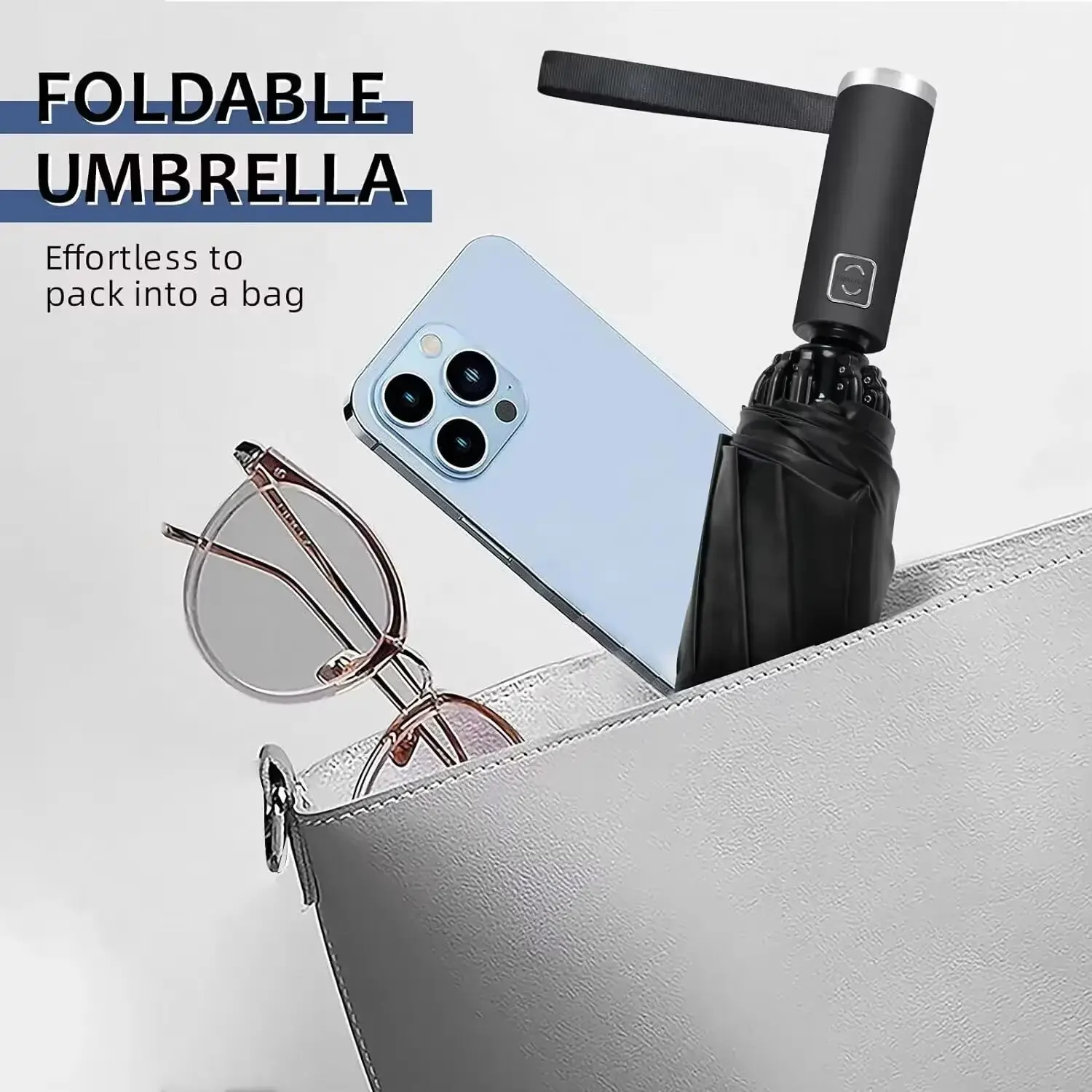 Car Carrying Umbrella Male Fully Automatic Reverse Umbrella Female Dual Purpose Folding Automatic Large Size Reverse Folding Umbrella