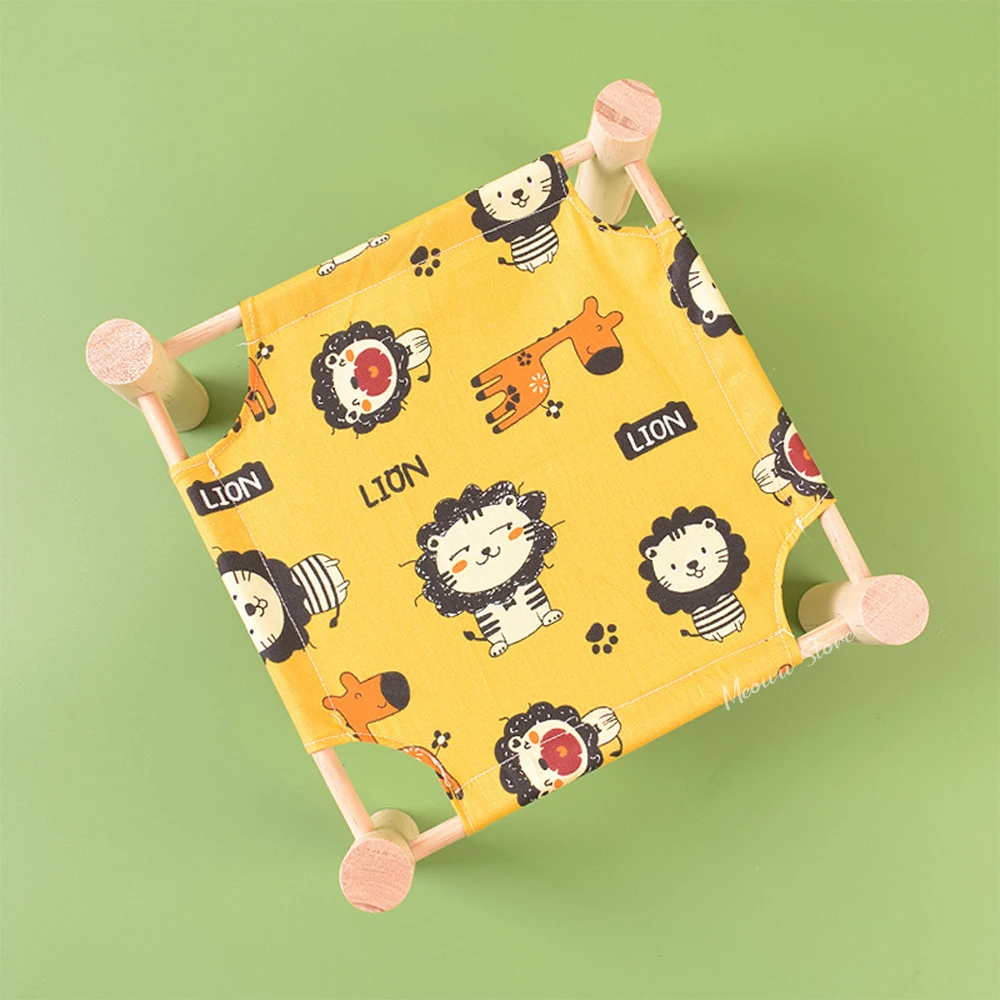 thumbnail image 1 of Nido de hámster pequeño para mascotas, hamaca para conejillos de indias, cama de madera transpirable de verano para hámster, nido para conejos, hurones, accesorios para hámster, 1 of 5
