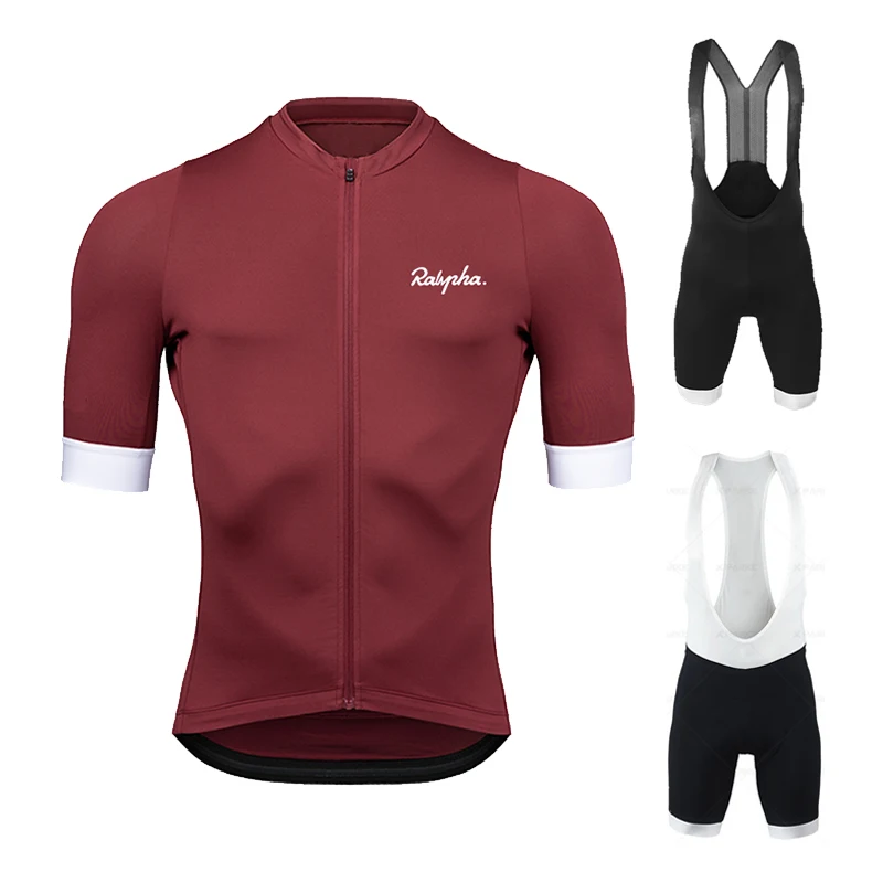 

Cycling Jersey Set Summer Raphaful Breathable Cycling Clothing MTB Clothes Bicycle Bib Pants Bike Race Sportswear ropa ciclismo