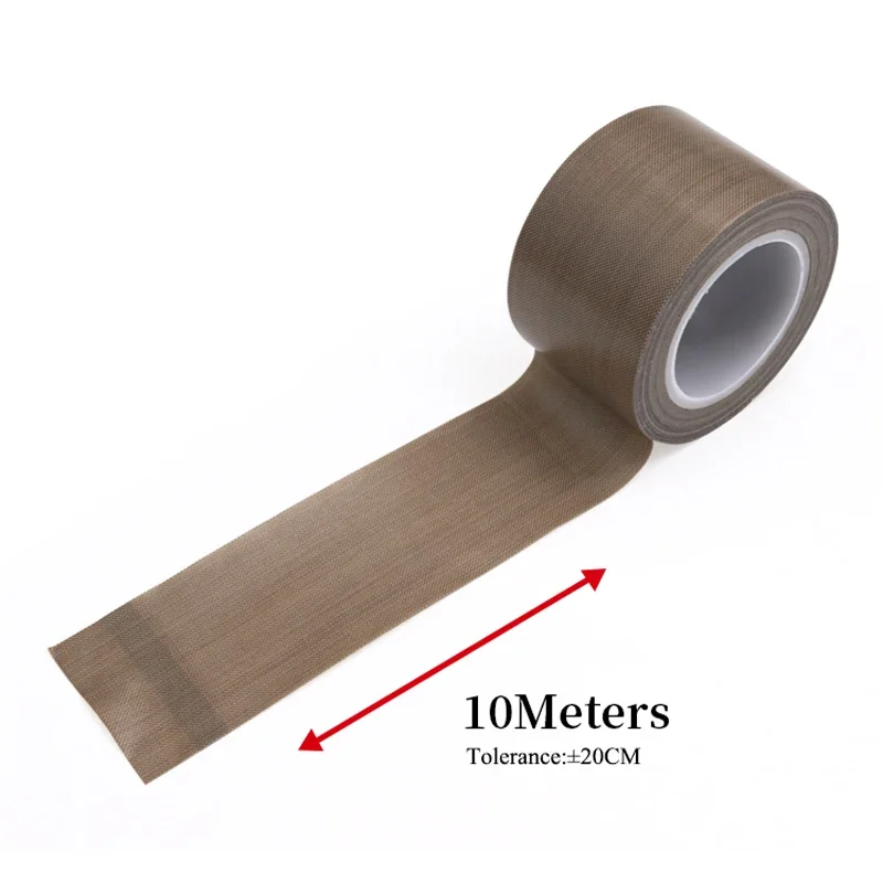 PTFE Tape Adhesive Cloth Insulated Vacuum High Temperature Resistant Sealing Width 5-100mm Thickness 0.13mm 0.18mm
