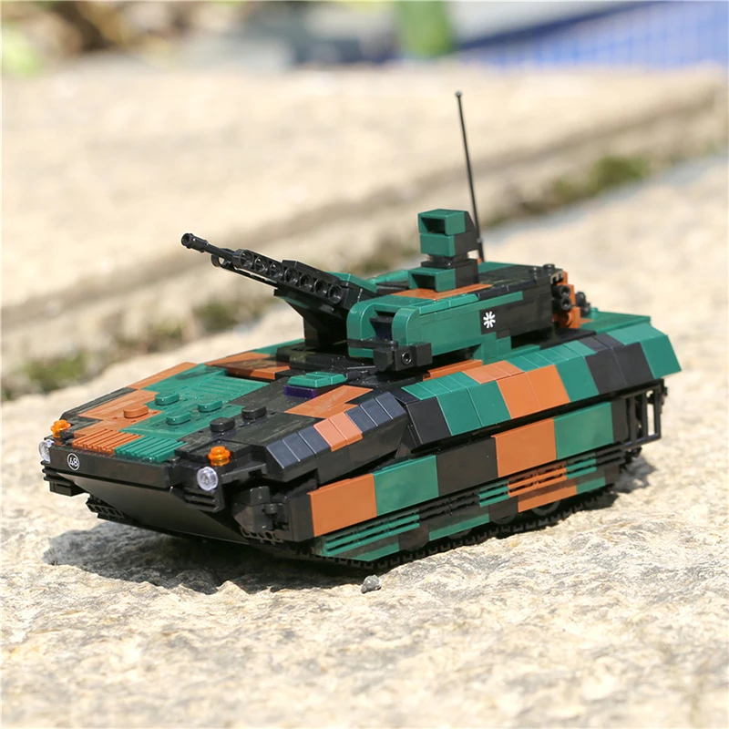Building Block Toys Military ww2 Cannon Assault Armored Vehicle Battle Tank Car Truck Army Weapon Building Blocks Sets Model Boys Toys for Kids Gift