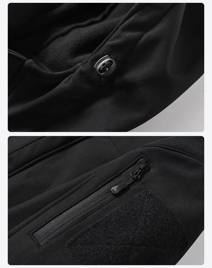 Winter-Herren- und Damen-Wolljacken-Set, wasserdicht, verdickt, warm, Arbeitskleidung, Bergsteigen, Taktik, Outdoor-Ausrüstung – Detail 11