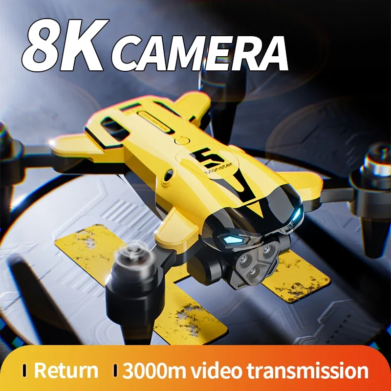 M5 Drone 5G Wifi GPS Obstacle Avoidance FPV Foldable Drone Optical Flow Switching 8K Aerial Dual Camera Toy Chlidren Gifts drone quadcopter