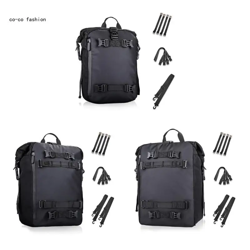 

517B Large Capacity Motorbike Rear PanniersSeat Back Saddle Tool Carry Bag Waterproof