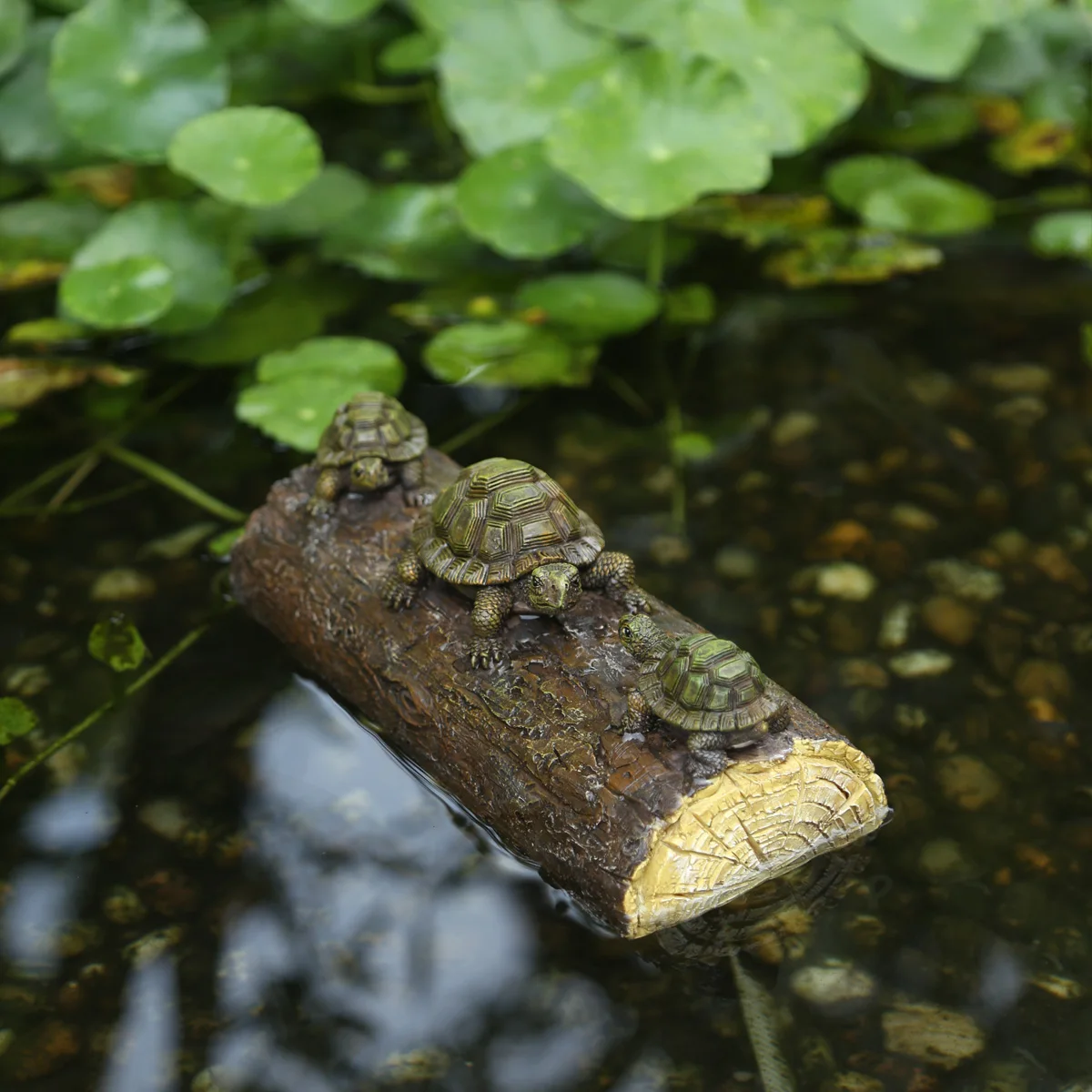 Floating Turtle Garden Statue Resin Figurine 1pc