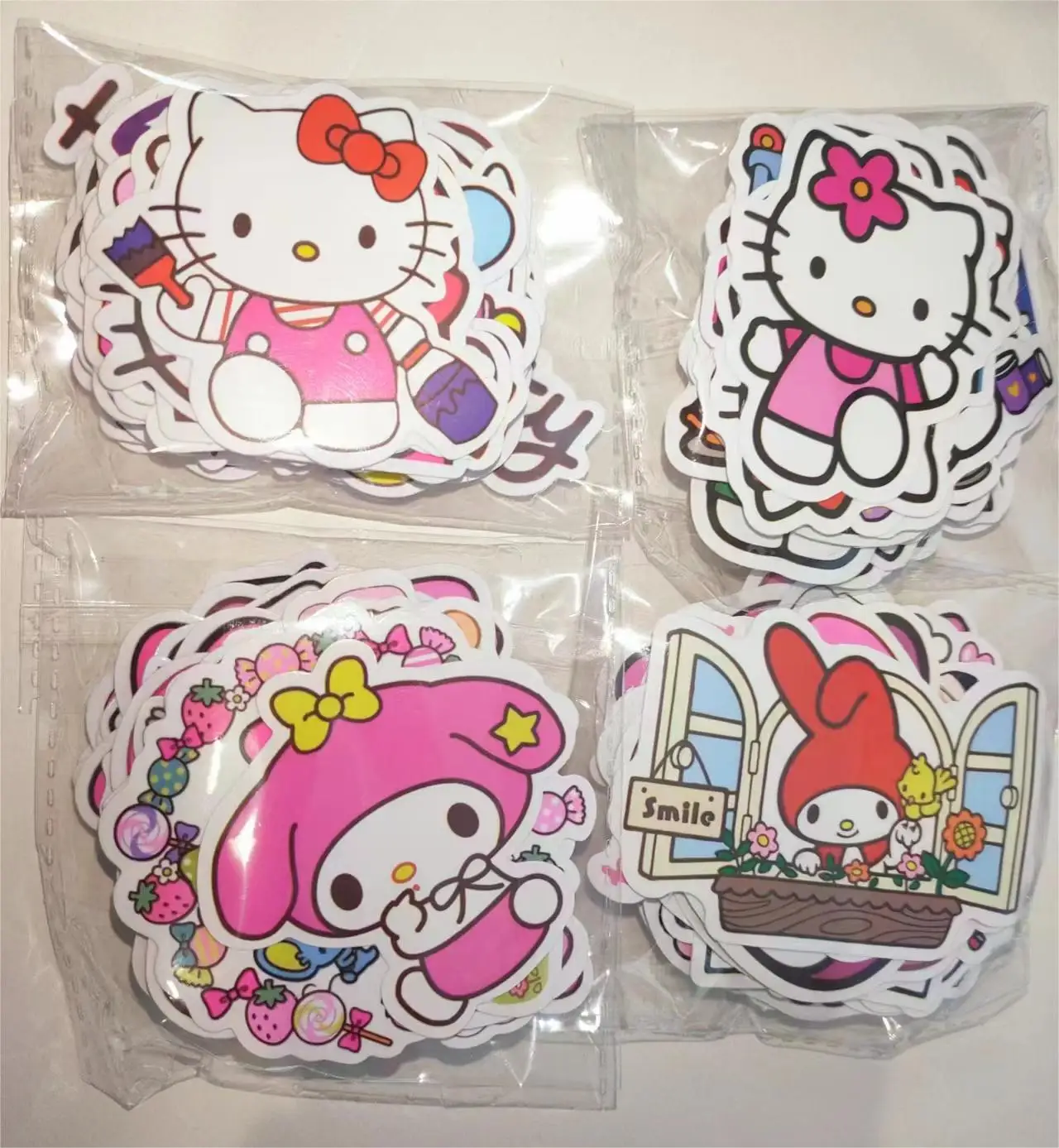 

400 шт. Мультяшные стикеры Hello Kitty Melody Kulomi Корица собака наклейки каракули скейтборд Автомобиль DIY водонепроницаемые стикеры многоразового использования