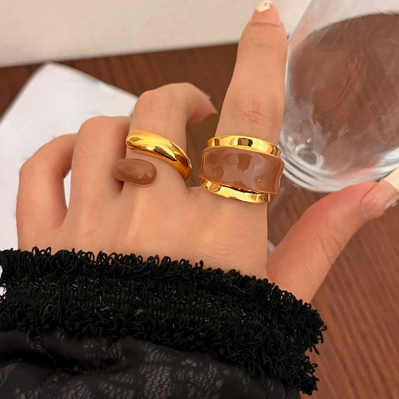 Bilandi Modern Jewelry European and American Design Metal Open Rings For Women 2024 Trend New Cool Trend Accessories