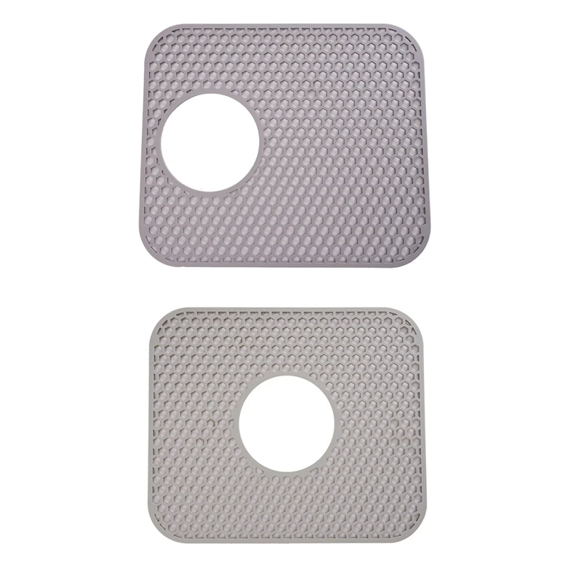 

Kitchen Sink Protector Mat Non-slip Heat Resistant Drain Pad for Bottom of Sink Dropship