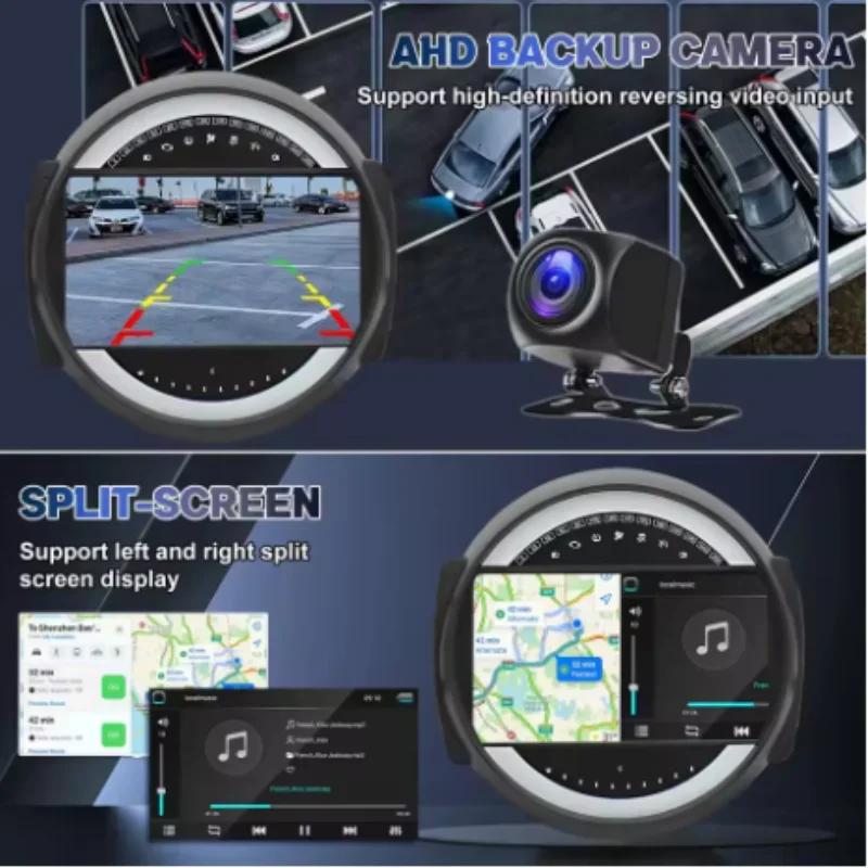 9 inch CarPlay Android 13.0 Car Stereo Radio 2+32GB for BMW Mini Cooper R56 2007-2014 Car Navigation + AHD Camera + Microphone
