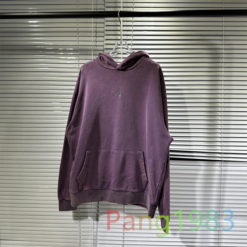 

FAR.ARCHIVE Heavyweight Washed Worn Out Hoodies Men Women Fashion Loose Hooded Sweatshirt Coat