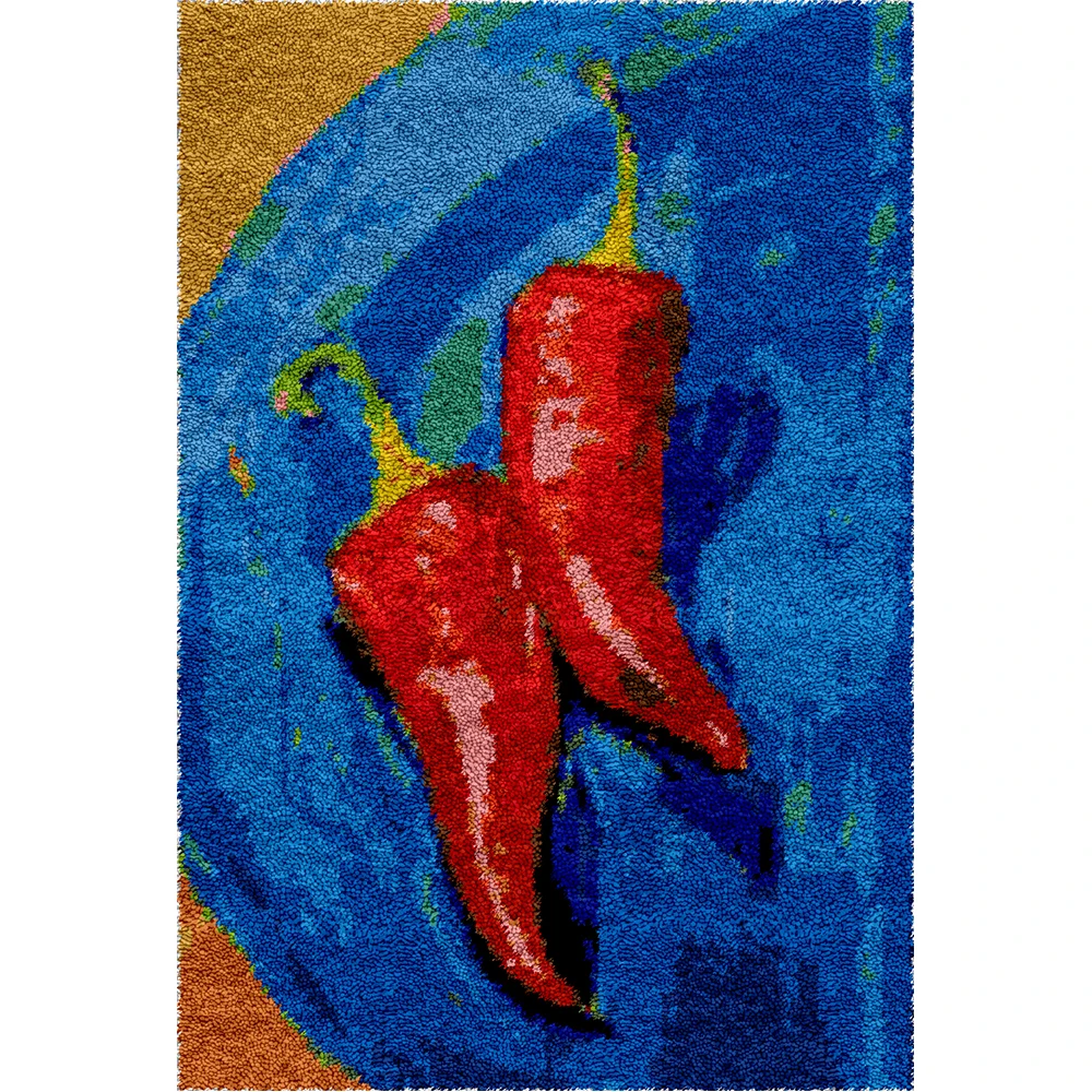 

Latch Hook Rug Kit, DIY Latch Hook Painting Tulips Rug Making Kit for Adults Kids, Painting Tulips Cross Stitch Kit Carpet