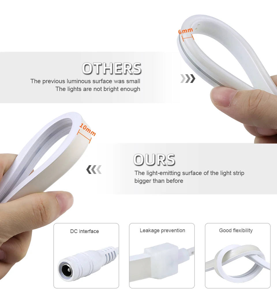 Description Picture 5 of itemTuya Smart WiFi APP DC 5V USB COB Light LED Strip Neon Silica Gel Tape Backlight DIY Home Decoration work with Alexa Google Home