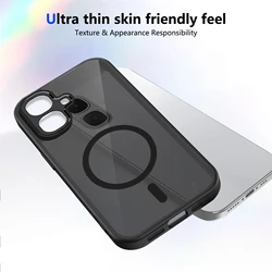 Funda para teléfono mate translúcida a prueba de golpes y magnética - Protección contra huellas dactilares