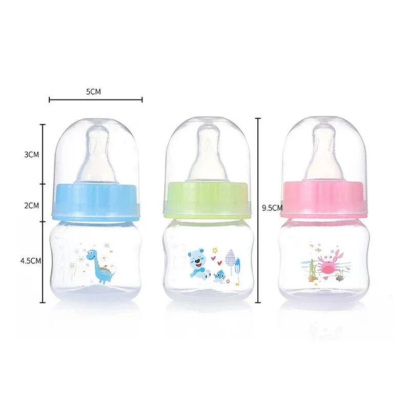 Milk Bottle Feeding Bottle 50ML Mini Portable BPA Free Newborn Feeder Fruit Juice Milk Bottles