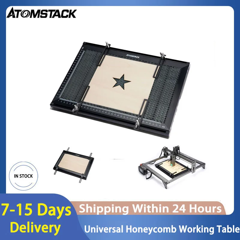 Universal Honeycomb Working Table For CNC Laser Engraving Machine Fast Speed Cutting Machine Carving Wood/Leather/Metal/Acrylic twotrees 40w laser module laser head 450nm blue laser ttl set 5500mw for laser printer engraving machine metal wood cutting tool