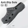 Bebealy Men Hole Clogs Slippers Men Garden Shoes For Men Arch Support Slides Summer Fashion Beach Slippers Non-slip EVA Slippers 5