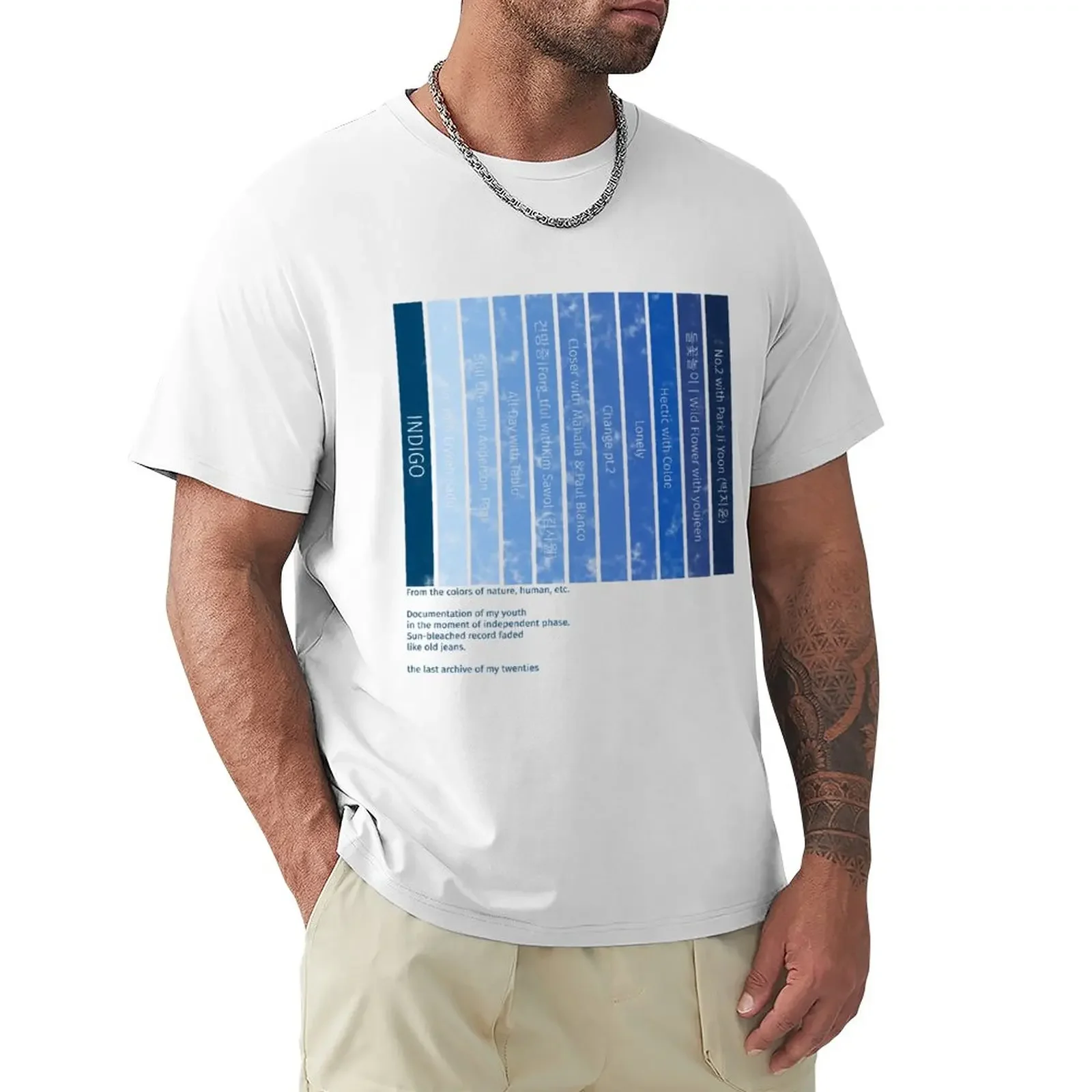 

INDIGO T-Shirt custom t shirt tees plus size tops men t shirts