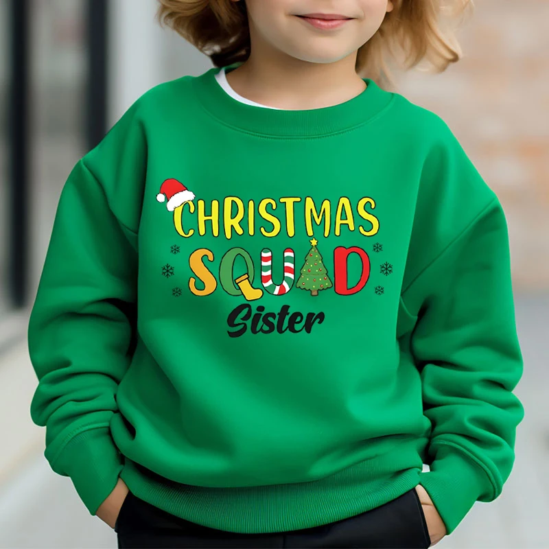 thumbnail image 1 of Sudaderas a juego del equipo navideño Suéter de dibujos animados para papá, mamá, hermano y hermana del equipo navideño familiar Regalo lindo Conjuntos festivos, 1 of 5