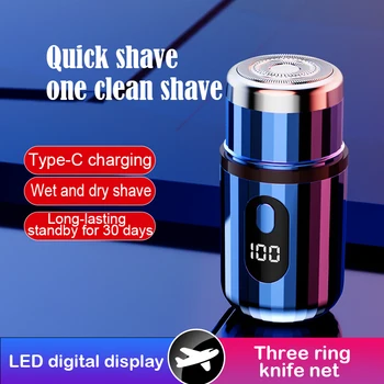 Mini Electric Shaver,Electric Razor for Men Women, USB-C Rechargeable Mini Shaver, Portable Shaver, Powerful Men's Shaver 1