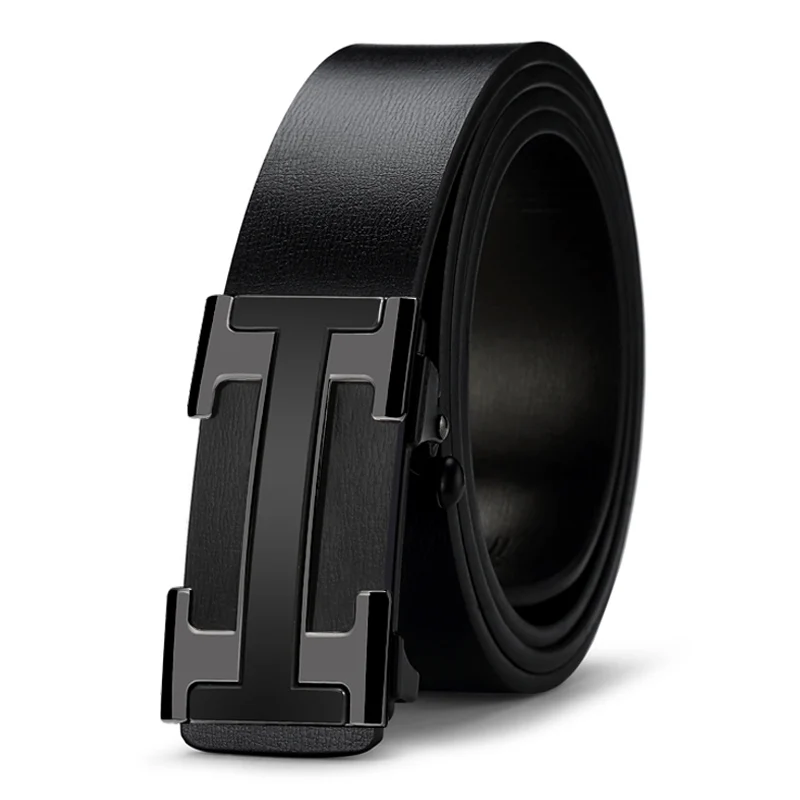 

Casual Famous Brand Belt Men Width 3.4cm Top Quality Genuine Leather Belts for Men Luxury Strap Male Metal Automatic Buckle belt