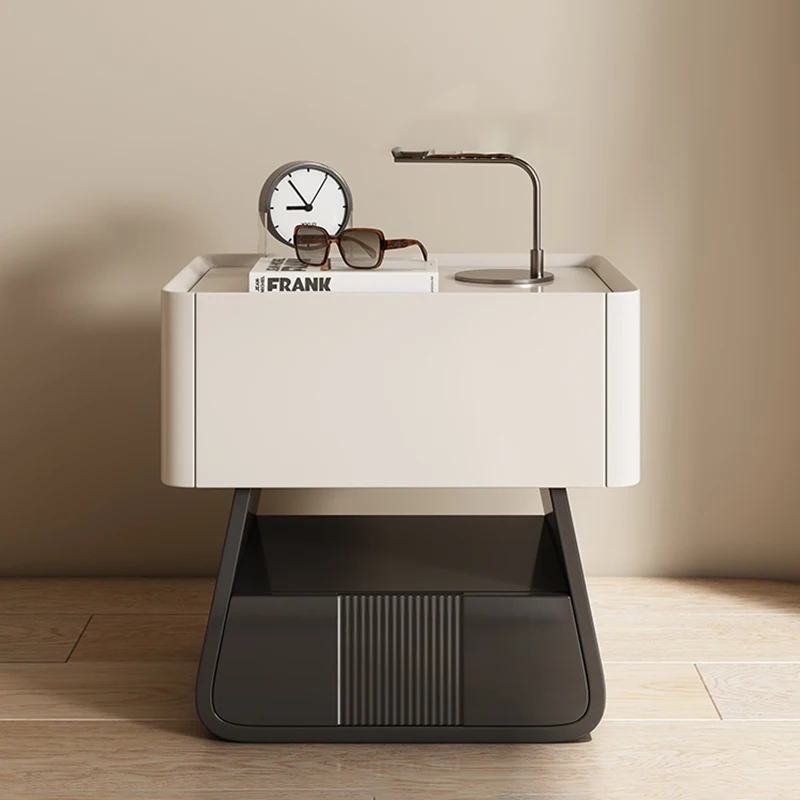 

Girl Cute Night Table Trendy Celebrity Drawer Hidden Storage Modern Nightstand Luxury Italian Mesas De Noches Home Furniture