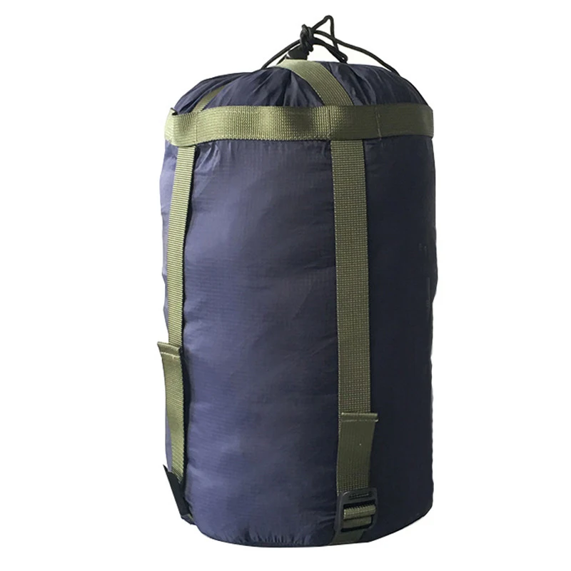1X Impermeabile Compression Stuff Sack Outdoor Camping Sacco A Pelo Storage Bag 38X18Cm Design Con Coulisse Nylon Pack Edc Equipment