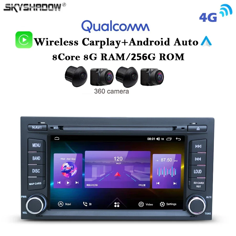 7870 8Core IPS 12G+256G 4G LTE Carplay Auto Android 13.0 Car DVD Player GPS WIFI BT RDS Radio For Seat Ibiza Leon 2013 – 2019
