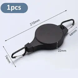 Adjustable Retractable Garden Plant Pulley Hanger (Black)