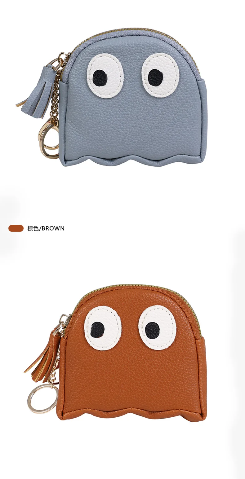Damen-Münztasche, Mini, kreativ, Cartoon, Reißverschluss, Geldbörse, lustig, modisch, niedlich, rosa Farbe, für Mädchen, niedlicher Schlüsselanhänger, Münzgeldbörse, einfach – Detail 8