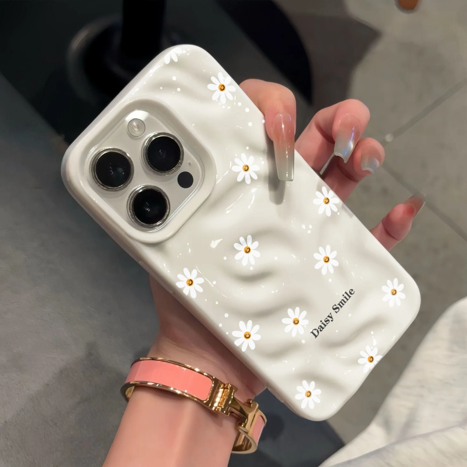 รูปสินค้า เคสโทรศัพท์ลายดอกเดซี่สีสดใส สำหรับ iPhone 15 Pro Max 16 17 14 13 Pro Max 13 12 11 Plus