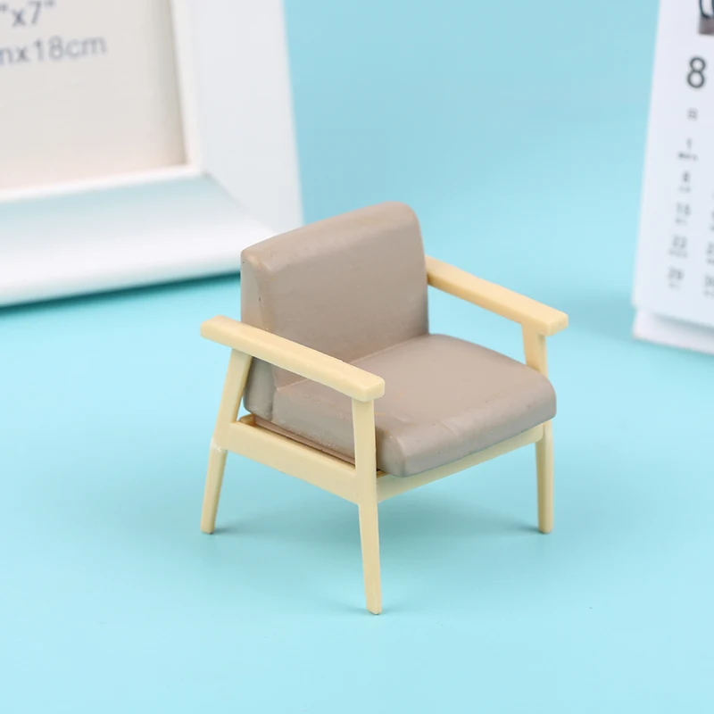 

New!1Pcs 1:12 Dollhouse Miniature Furniture Chair Backrest Armchair Model For Dolls House Accessories Decor Toys