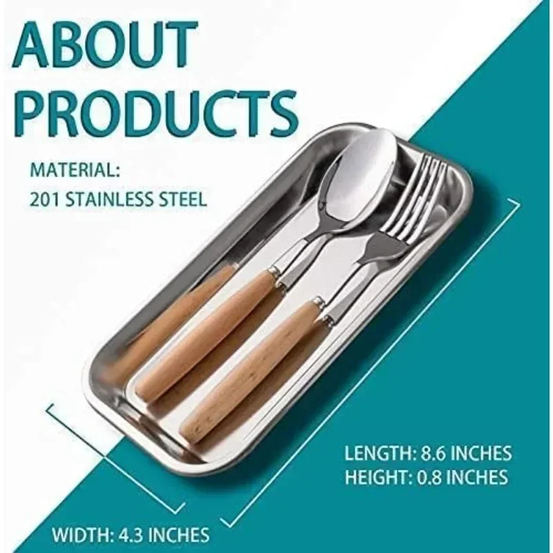 Surgical Tray, Stainless Steel Tray for Lab Instrument Supplies, Tattoo Tool, Necklaces, Perfume, Hair Brushes, Jewelry