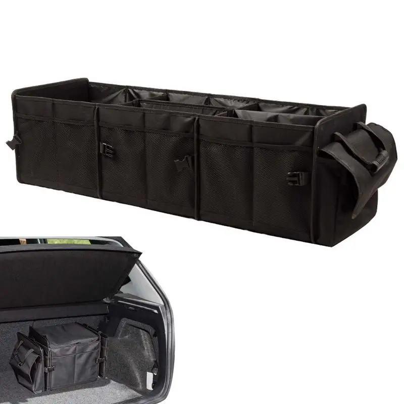 

Car Trunk Storage Box Extra Large Collapsible Organizer With Multiple Compartments Car Interior Organizer Car Accessories