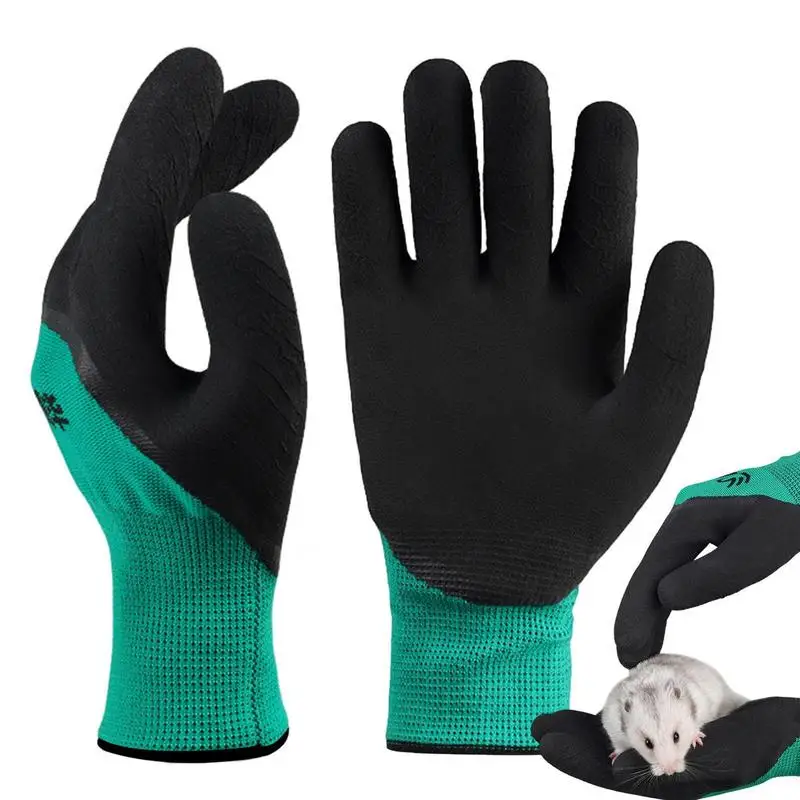 Bite-resistant Pet Gloves Anti Scratch Thickened Hand Protection Gloves Cat Dog Squirrels Hamsters Birds Pet Training Assistant