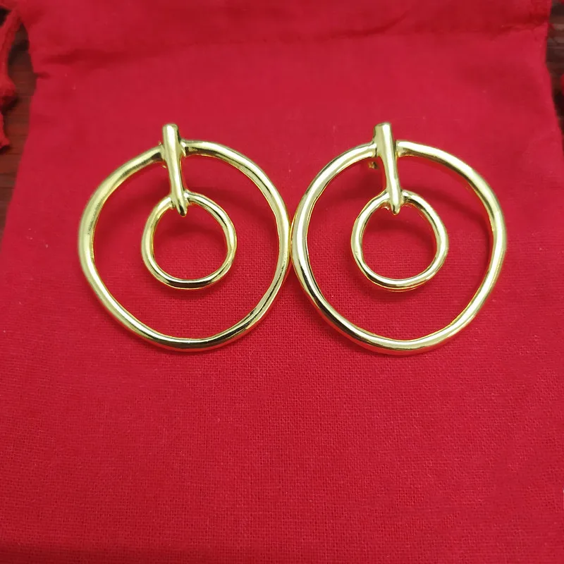 Yisheng alloy bead earrings, Silver clasp,  with logo, wholesale, new 2021, European fashion gift