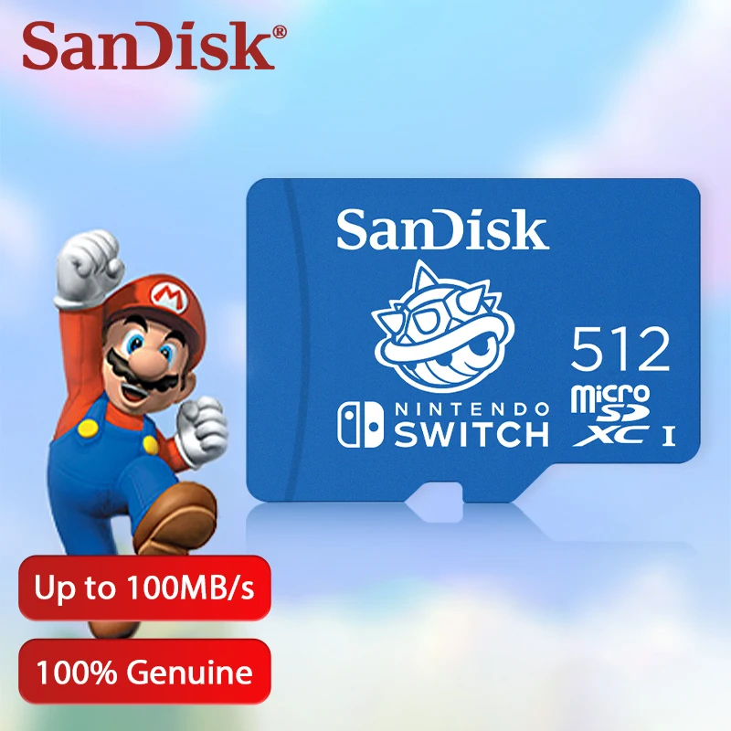 SanDisk Micro SD Card Game Storage microSDXC Card for Nintendo