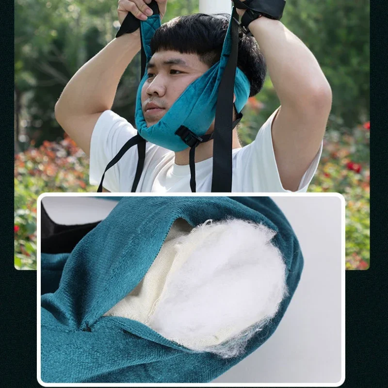 Adjustable Cervical Spine Traction Belt Sling Horizontal Bar Suspension Household Traction Belt Cervical Neck Massager Stretcher 5