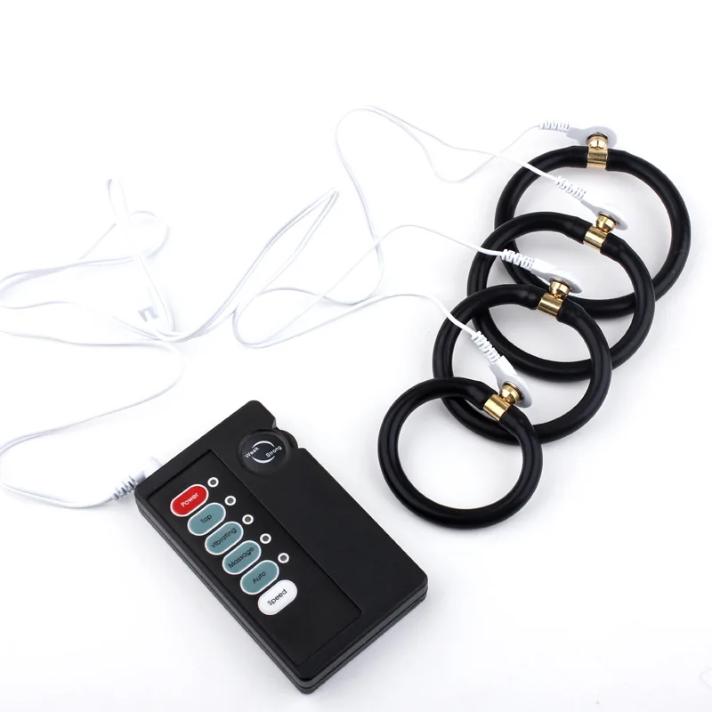 Sex Products Stimulation Massage Sex Toys For Men Electro Shock Therapy Extender Penis Rings Cock Ring Flirting Toy Penis