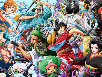 Картина по номерам на холсте набор для рисования аниме Ван Пис One Piece - 8118 Г 30x40